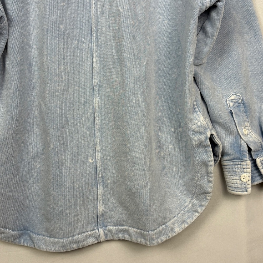Aerie Women Oversized Henley Sweatshirt Shacket Shirt Jacket XS Grunge Slouchy - Picture 6 of 11